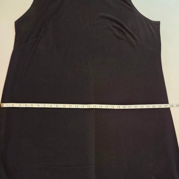 Connected Apparel Black w/Bronze/Floral Chiffon Overlay Dress, Size 24W - Picture 8 of 13